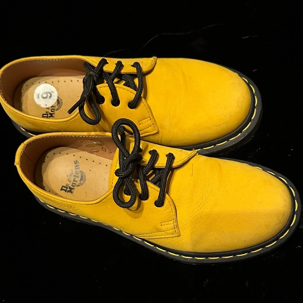 Dr. Martens Yellow womens Shoes - Picture 1 of 8